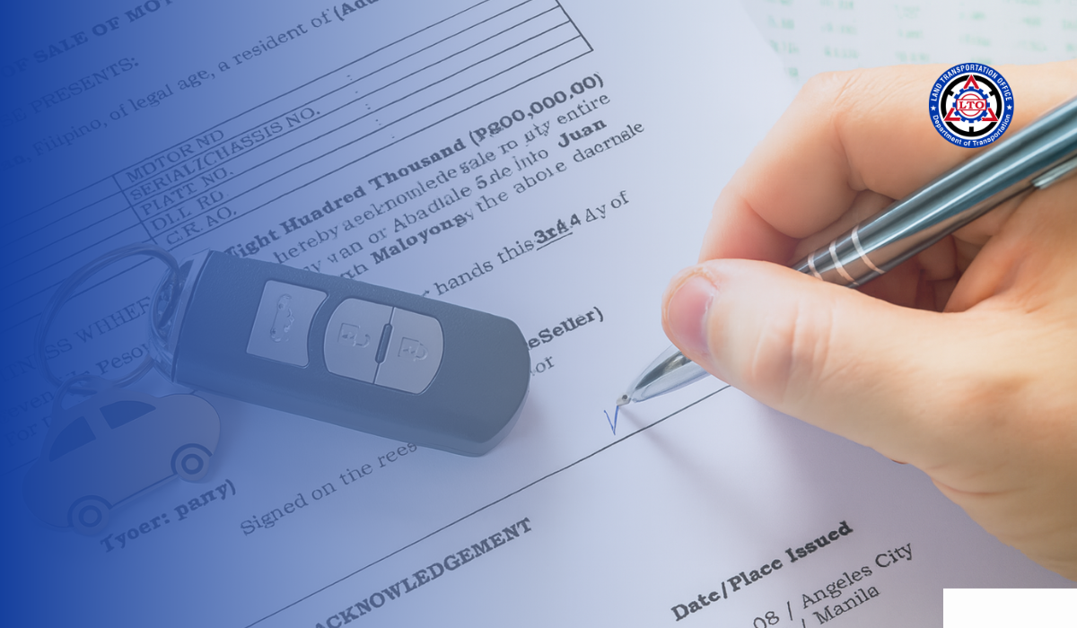 Deed of Sale Motor Vehicle Car - LTO Portal In Philippines