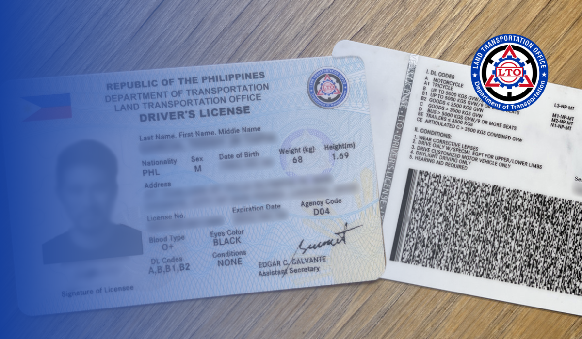 LTO Driver License Restriction Codes