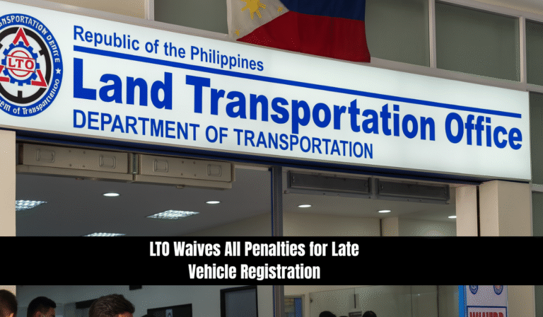 LTO Waives All Penalties for Late Vehicle Registration