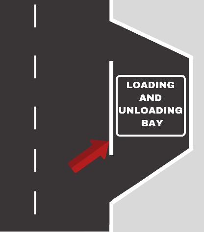 Loading and Unloading Bay Lane Line