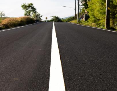 Solid White Center Line