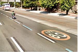 Speed limit at 60KPH