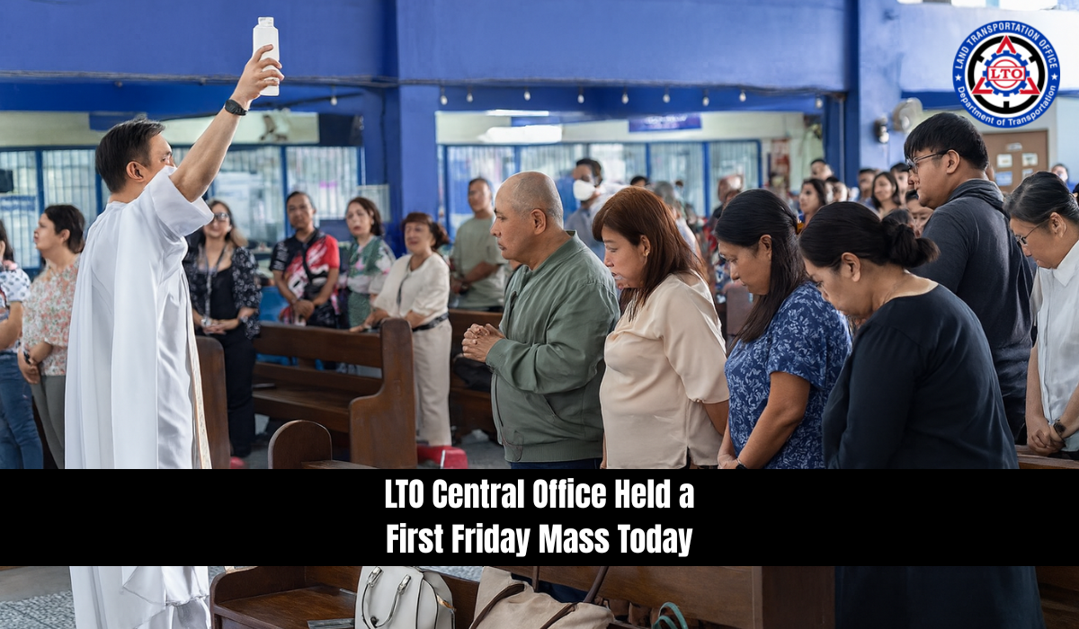 LTO Central Office Held a First Friday Mass Today