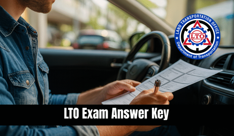 LTO Exam Answer Key