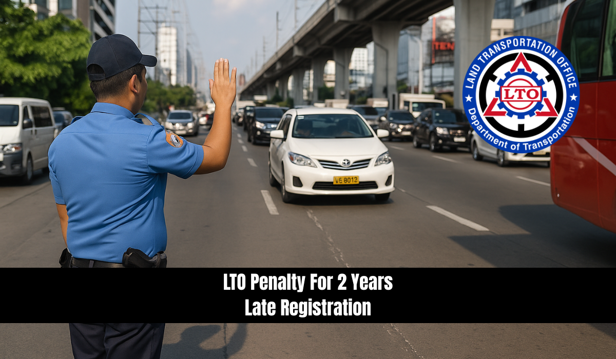 LTO Penalty for 2 Years Late Registration