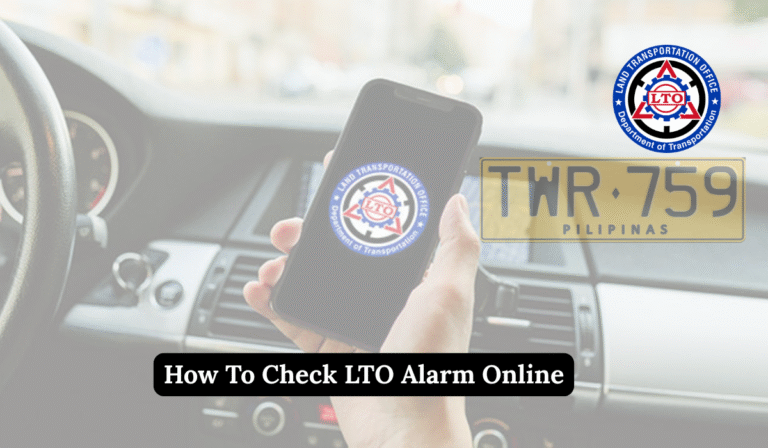 How To Check LTO Alarm Online