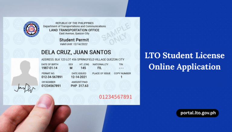 LTO Student License Online Application