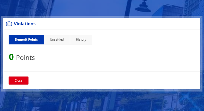 Demerit Points