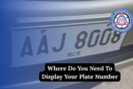 Where Do You Need To Display Your Plate Number