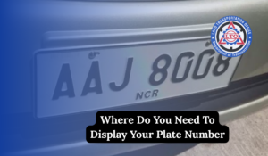 Where Do You Need To Display Your Plate Number