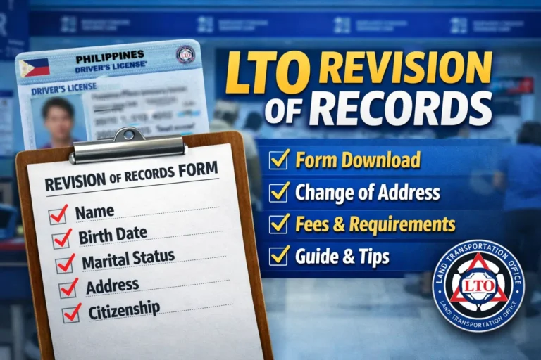 LTO Revision Of Records