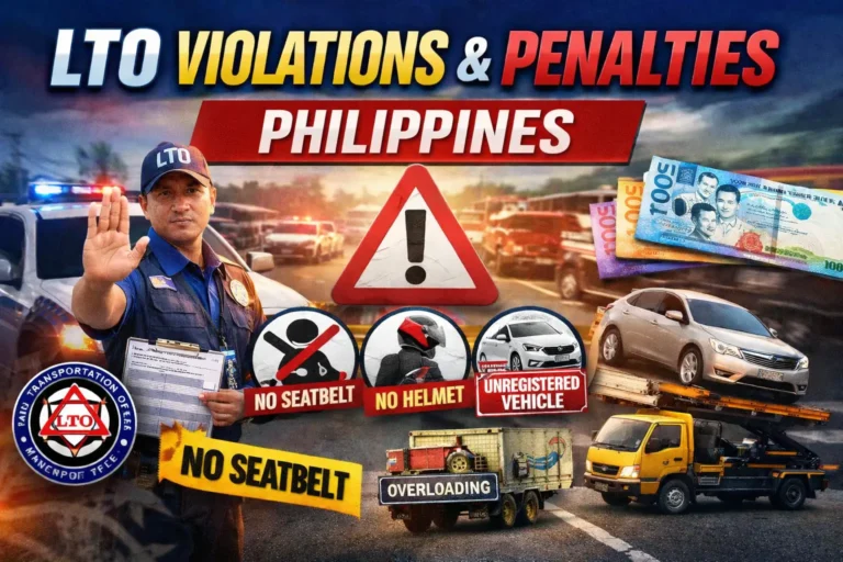 LTO Violations And Penalties In Philippines 2026: Updated Fines, Rules And Penalties Guide