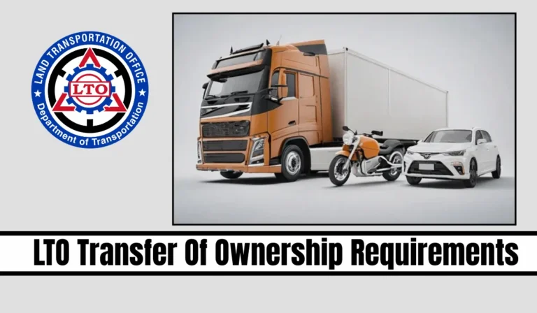 LTO Transfer Of Ownership Requirements