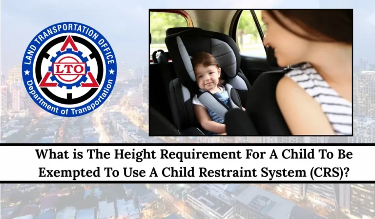 Height Requirement For A Child To Be Exempted To Use A Child Restraint System