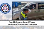 Can Philippine Law Officers Confiscate Your Driver’s License