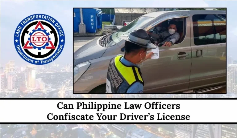 Can Philippine Law Officers Confiscate Your Driver’s License