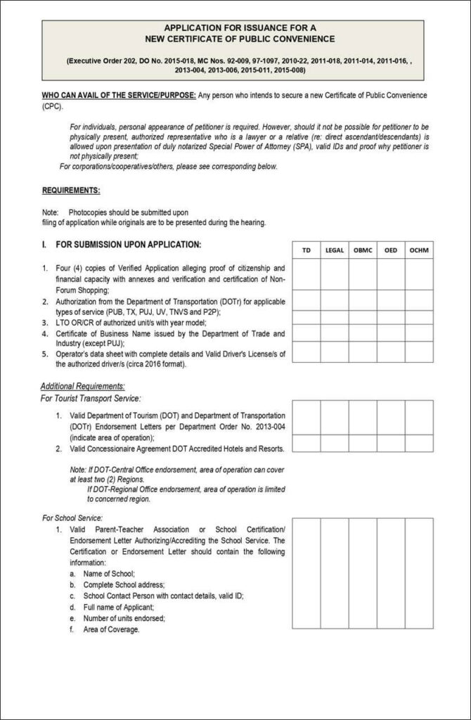 CPC Application Form