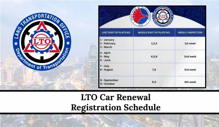 LTO Car Renewal Registration Schedule 2026: A Complete Guide To Month & Weekly Renewal Schedule