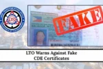 LTO Warns Against Fake CDE Certificates 2026