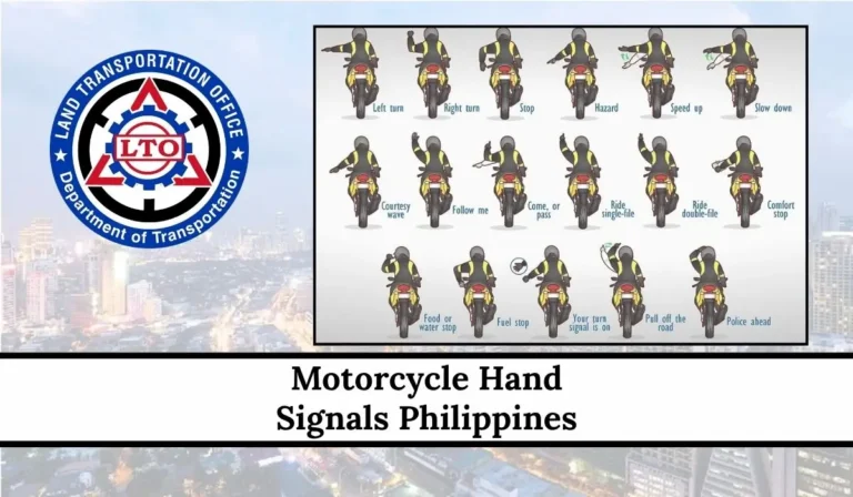 Motorcycle Hand Signals Philippines