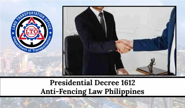 Presidential Decree 1612 Anti-Fencing Law Philippines 2026: Complete Guide to User