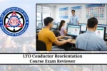 LTO Conductor Reorientation Course Exam Reviewer 2026: