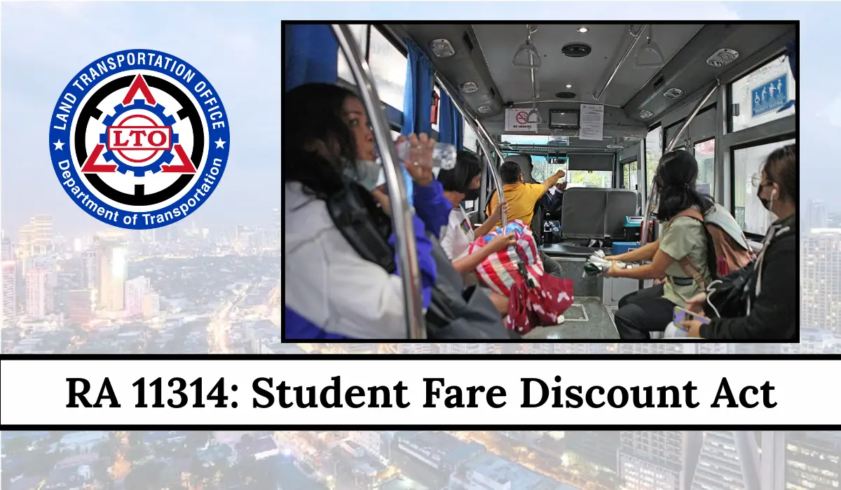 RA 11314: Student Fare Discount Act